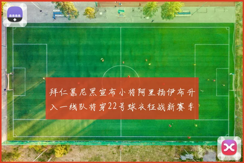 拜仁慕尼黑宣布小将阿里扬伊布升入一线队将穿22号球衣征战新赛季
